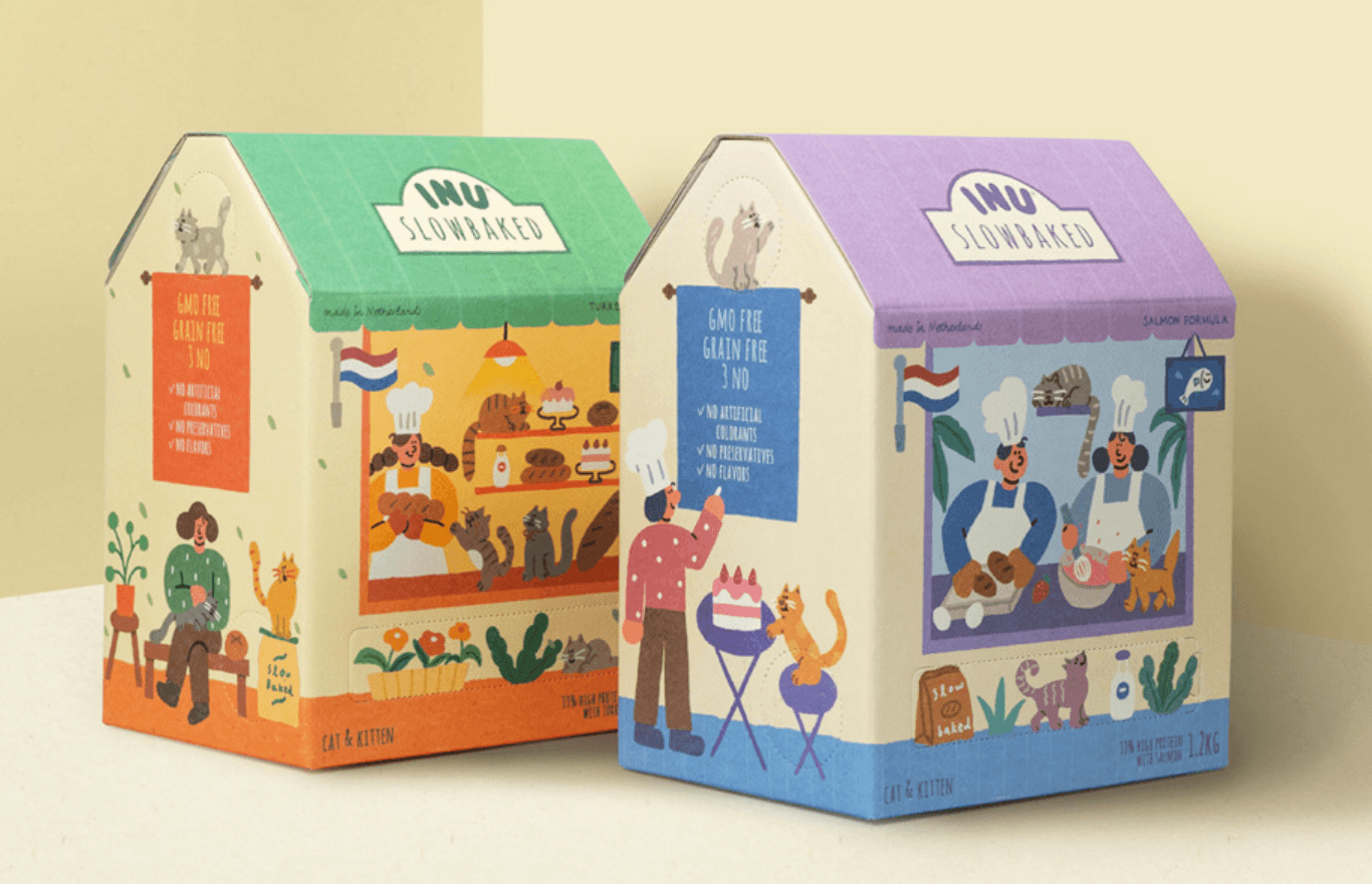 INU cat food packaging