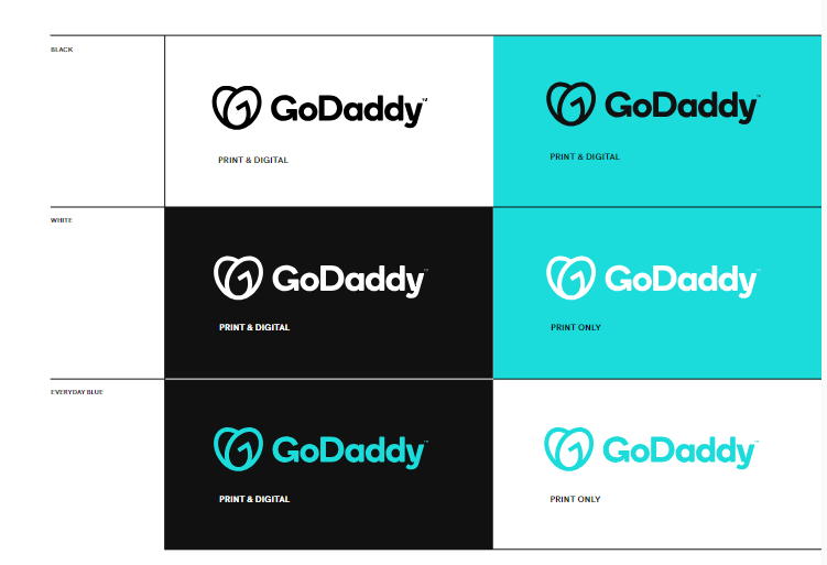 Go Daddy logo branding use cases