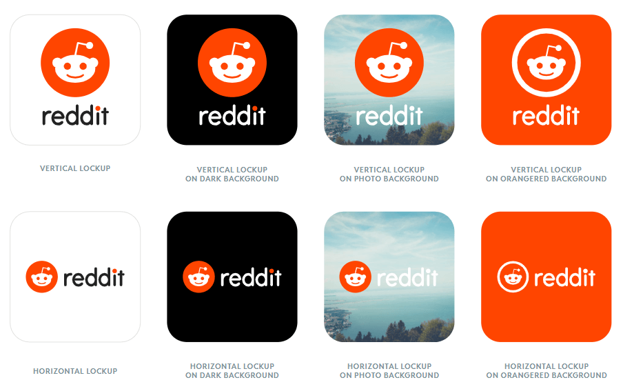 Icons of the reddit brand logo