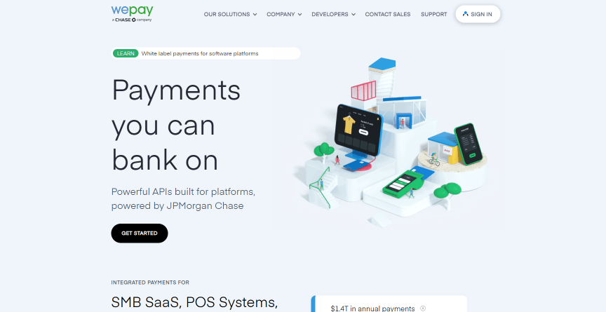 WePay homepage