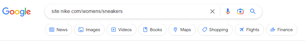 Google search result page search