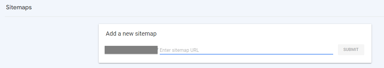 Google search console submit a sitemap