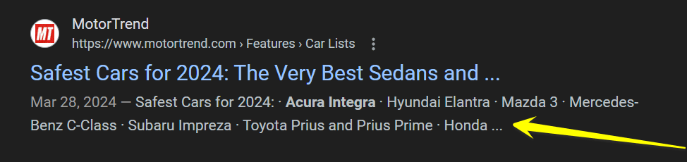 Meta description about an article on the safest cars