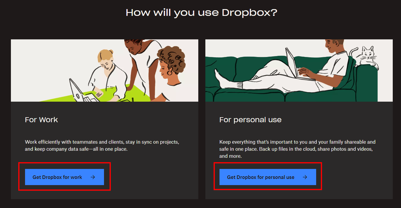 dropbox call to action 2 new