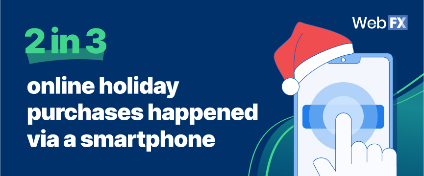 2 in 3 online holiday purchase happened via smartphone