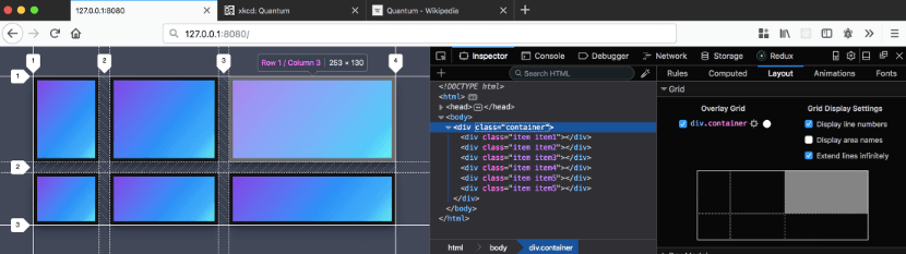 Firefox Developer interface
