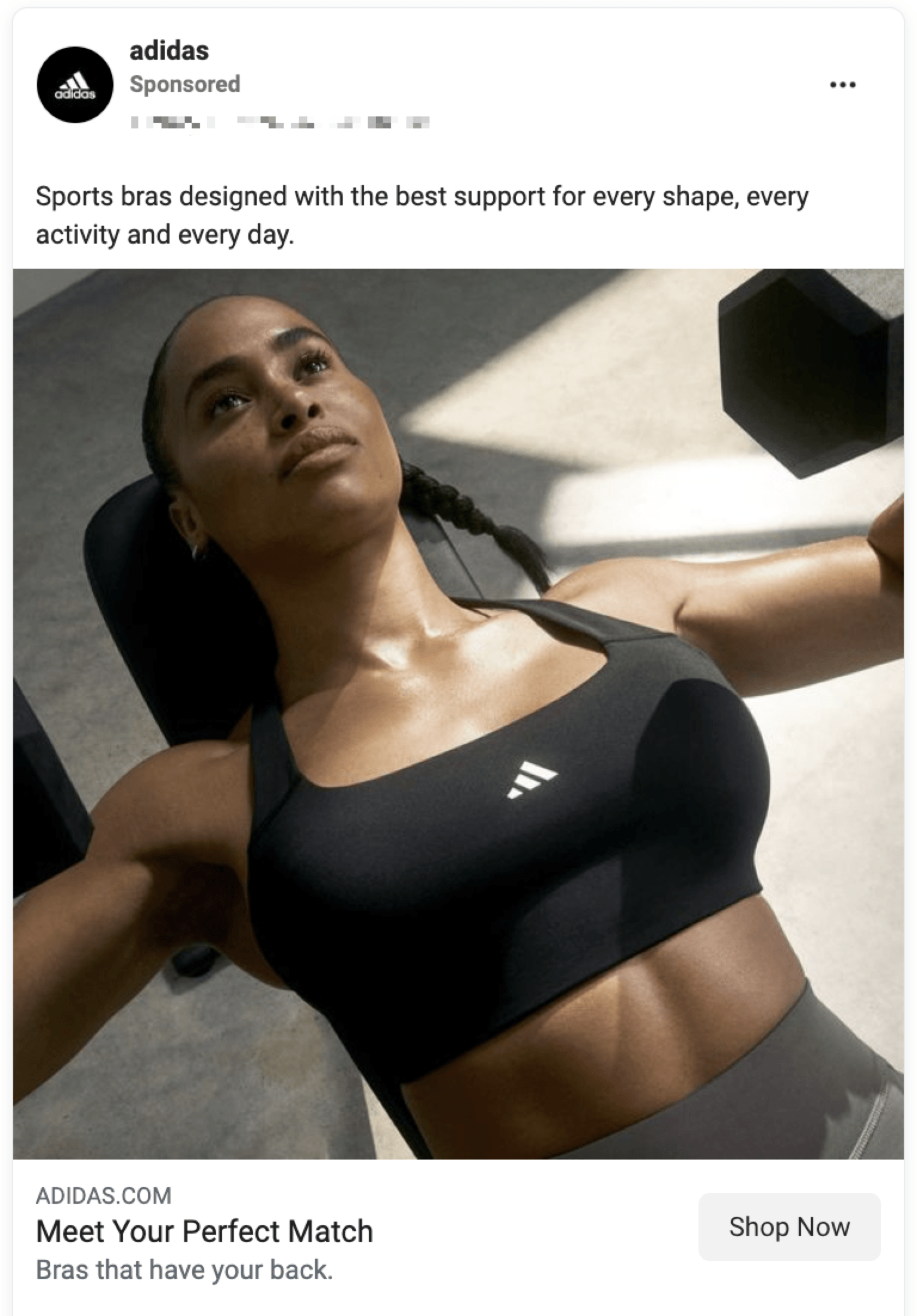 adidas facebook image ad