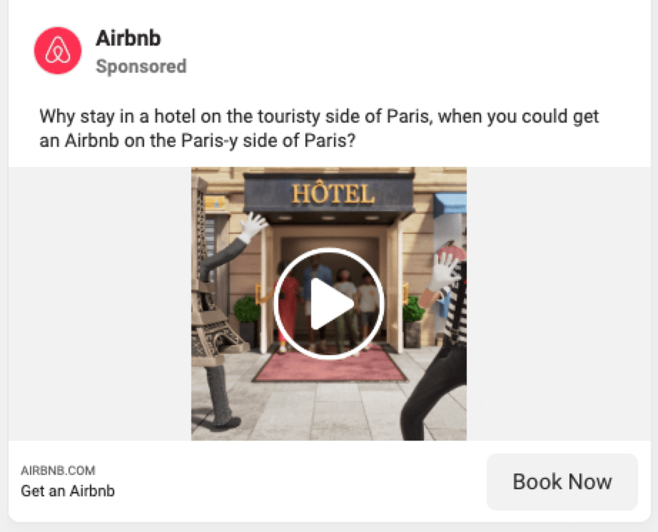 airbnb facebook video ad