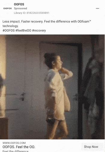 oofos facebook video ad