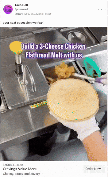 taco bell facebook video ad