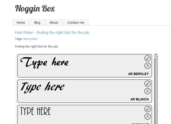 Font Picker