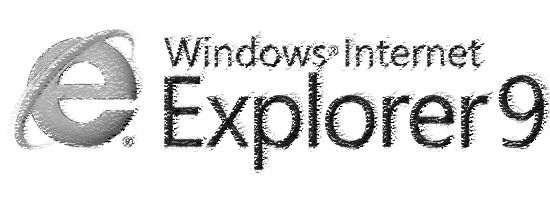 Logo of Windows Internet Explorer 9 with a stylized 'e' and the text 'Windows Internet Explorer 9'.