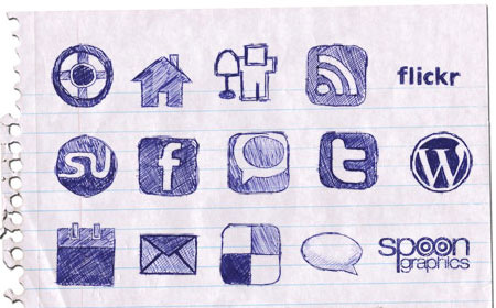 Hand Drawn Doodle Icon Set - screen shot.