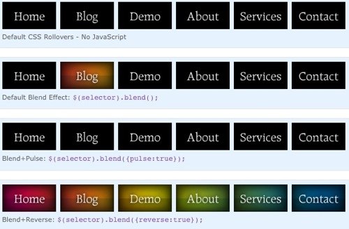 jQuery Blend