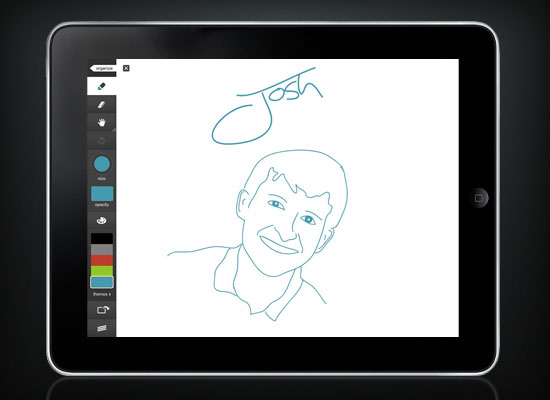 Adobe Ideas is a fun but basic drawing application.