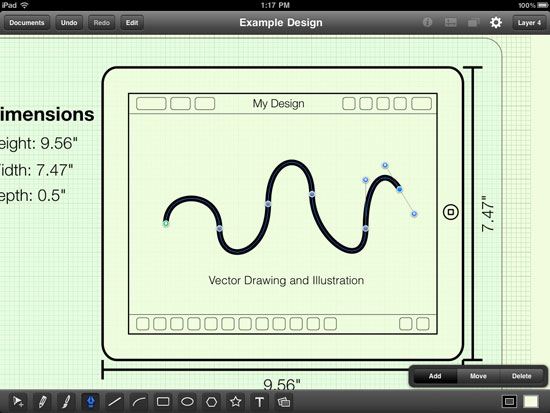 iDraw has a bezier pen tool and the ability to edit vector paths.