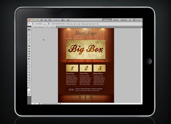 With Air Display, you can use Photoshop right on your iPad!