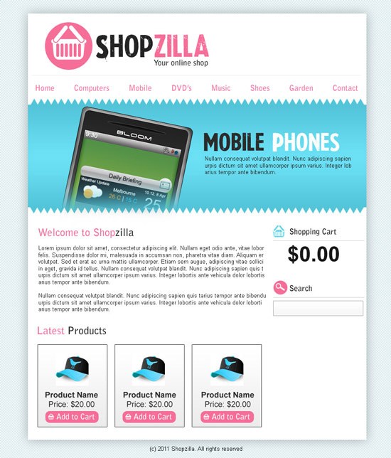 Design a Clean and Colorful Ecommerce Layout in Photoshop