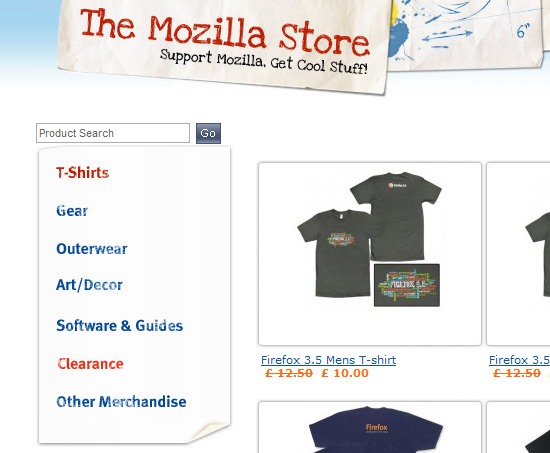 Mozilla Store