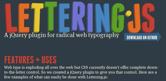 Lettering.js