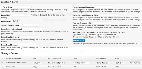 0192 05 custom contact form