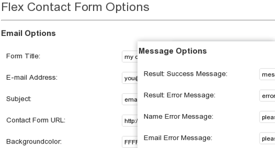 WP Flex Contact Form