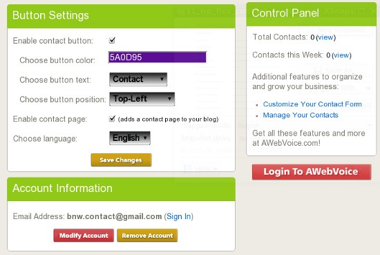 A Capture Contact Form