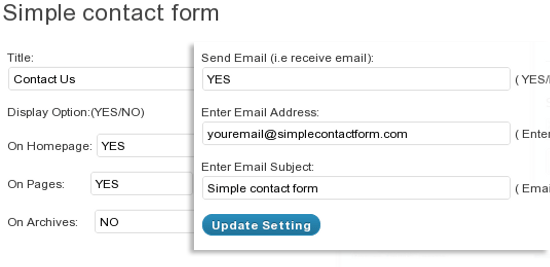 Simple Contact Form