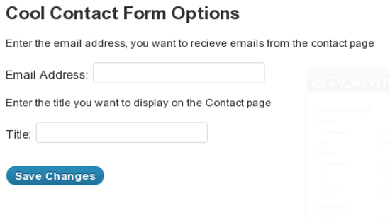 Cool Contact Form