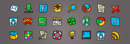 Icons Pack "Web Cartoon"