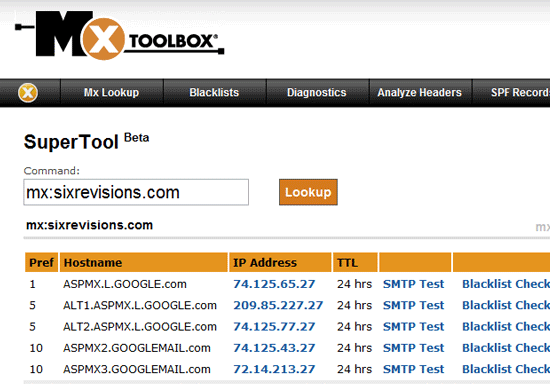 MxToolbox