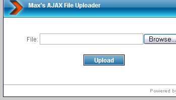 AJAX File Uploader - Screenshot