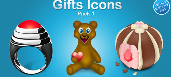 Gifts icons pack 1