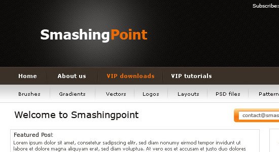 Premium WordPress Photoshop Layout - screen shot.