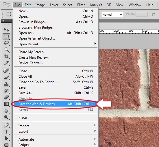 0205 02 save for web command photoshop tip