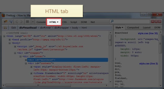 0228 06 firebug html tab