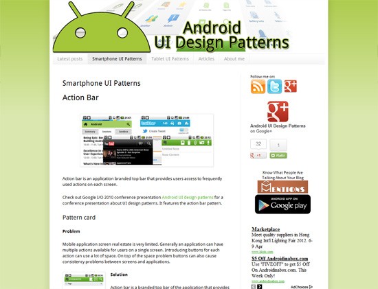 Android UI Design Patterns