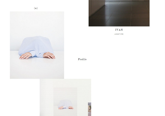 Minimalist portfolio website design example: Buero Buero