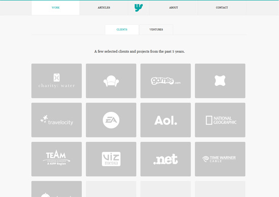 Minimalist portfolio website design example: Yaron Schoen