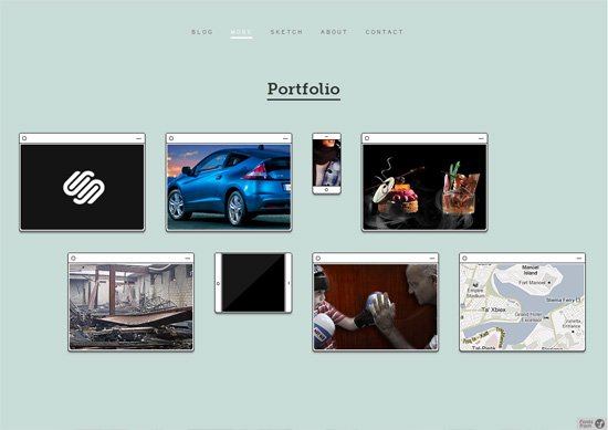 Minimalist portfolio website design example: Kenneth Cachia