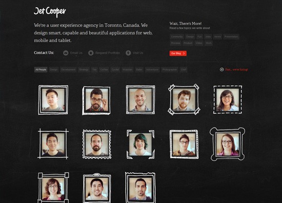 Dark website design example: Jet Cooper