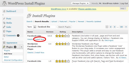 0278 03 install wordpress plugin screen