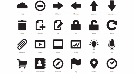 Foundation Icons Fonts