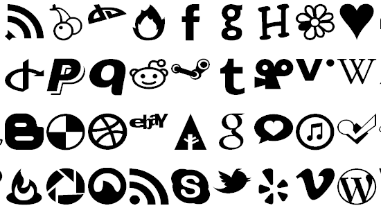 JustVector Social Icons Font