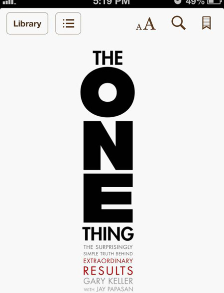 Book about productivity: The ONE Thing