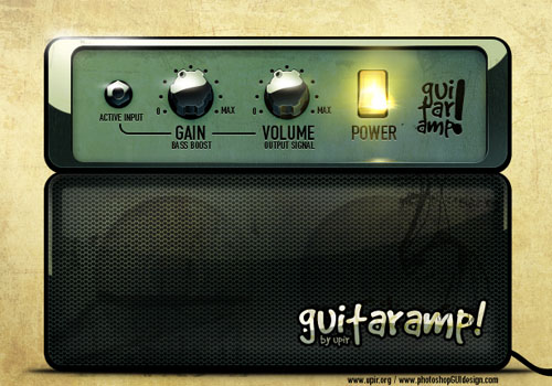 GUI design - guitar combo amp