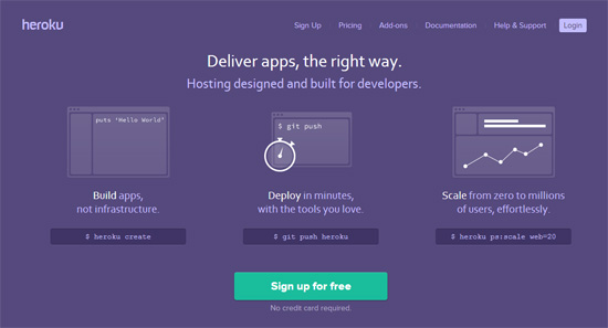 0349 05 heroku homepage