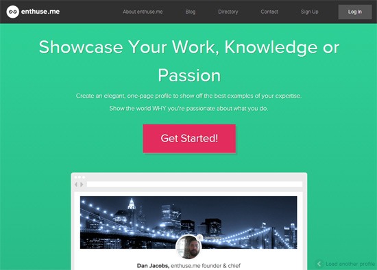 0382 15 minimalist landing page primary action enthuseme