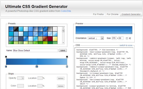 Ultimate CSS Gradient Generator