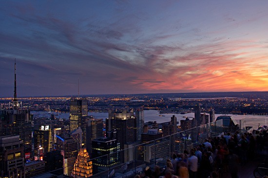 Times Square, Hudson, Sunset